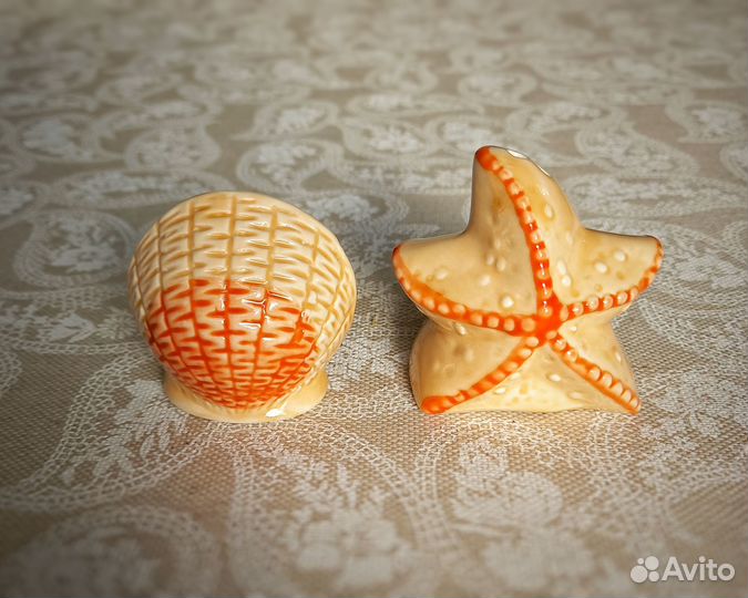 Солонка и перечница, набор для специй, керамика