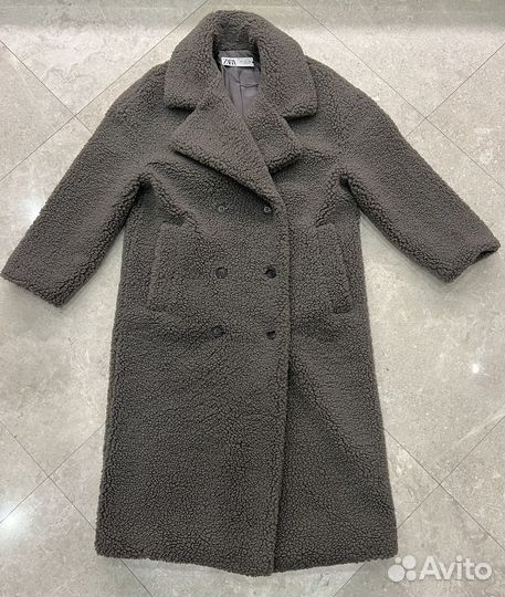 Пальто женское Zara. тедди