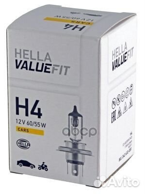 Лампа накаливания valuefit, H4 12V 60/55W P 43T