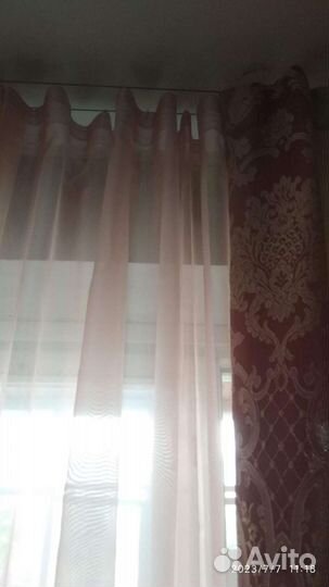 Штора тюль органза готовая с лентой Турция