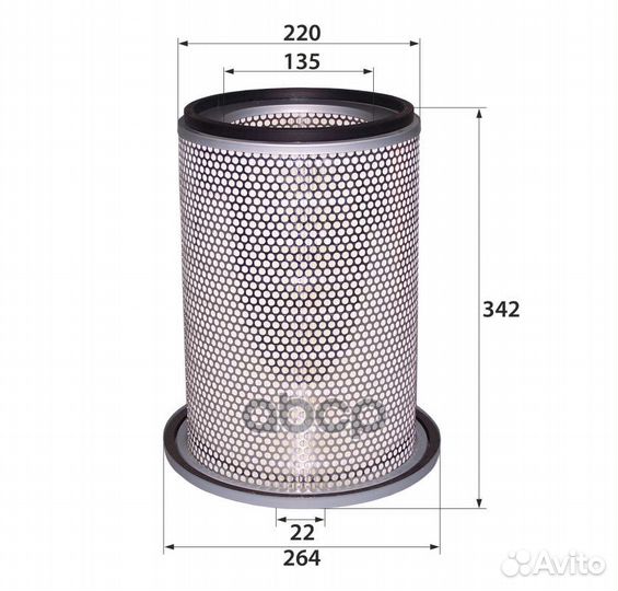 Фильтр воздушный A364 Rb-exide