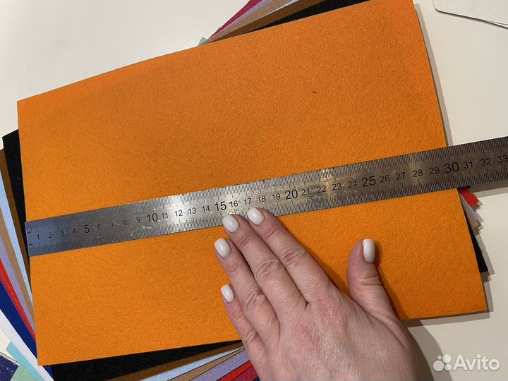 Фетр жесткий и мягкий для рукоделия цветной А4