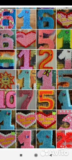 Цифры для декора торжества