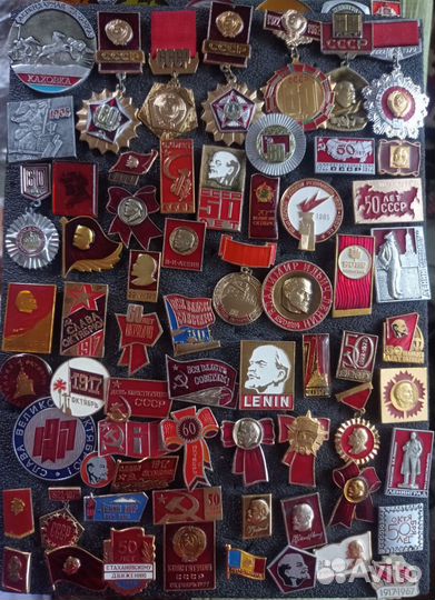 Значки СССР Октябрь, Ленин, кпсс, ВЛКСМ