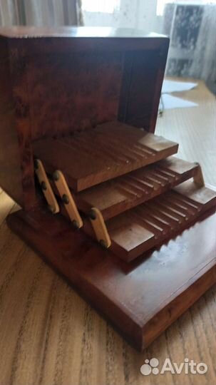 Портсигар деревянный настольный