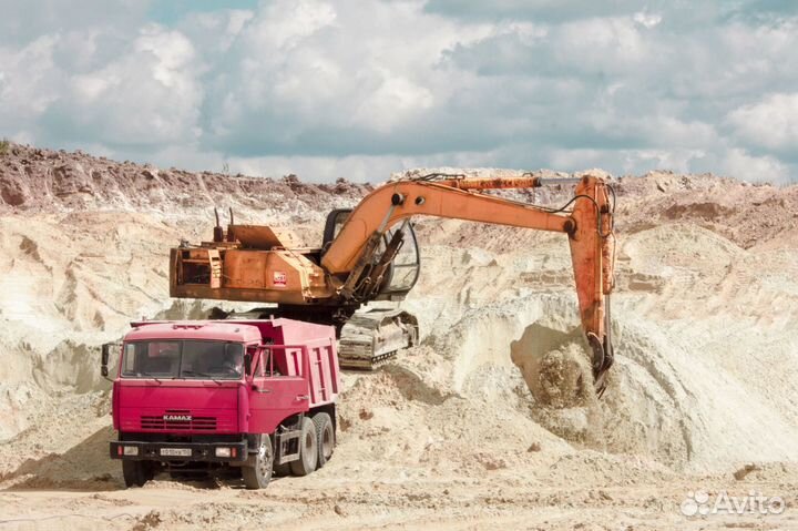 Песок карьерный с доставкой