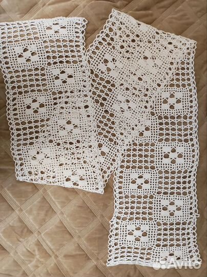 Подзоны хлопковое кружево, ручная работа, винтаж
