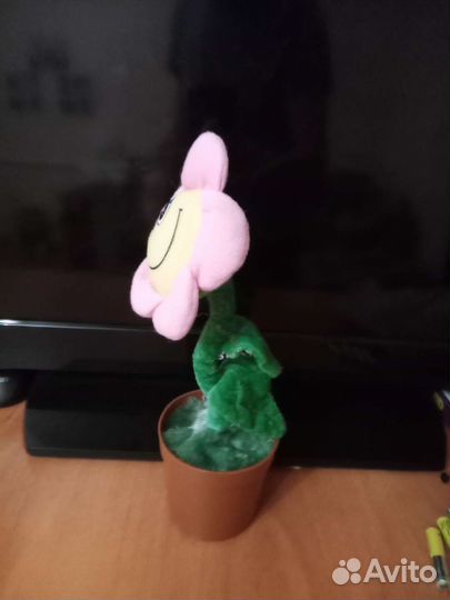 Поющий цветок на батарейках ааа