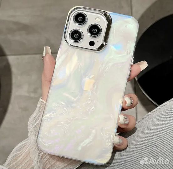 Блестящий перламутровый чехол для iPhone