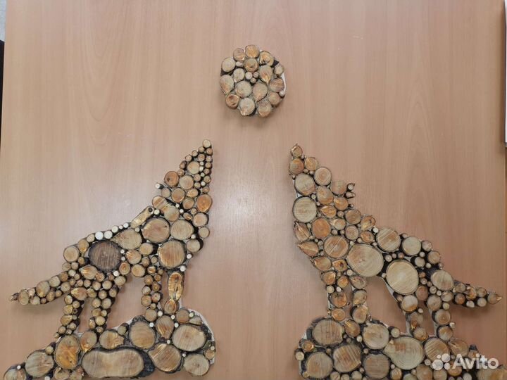 Пано из спилов дерева