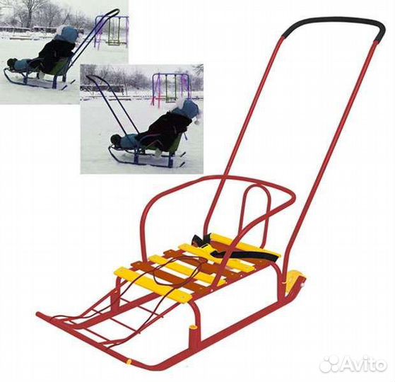 Санки Ника с чехлом на липучках