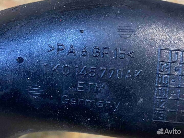 Патрубок интеркулера Volkswagen jetta 6 (5C6 2010