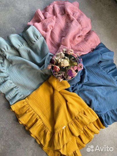 Муслиновый плед на выписку