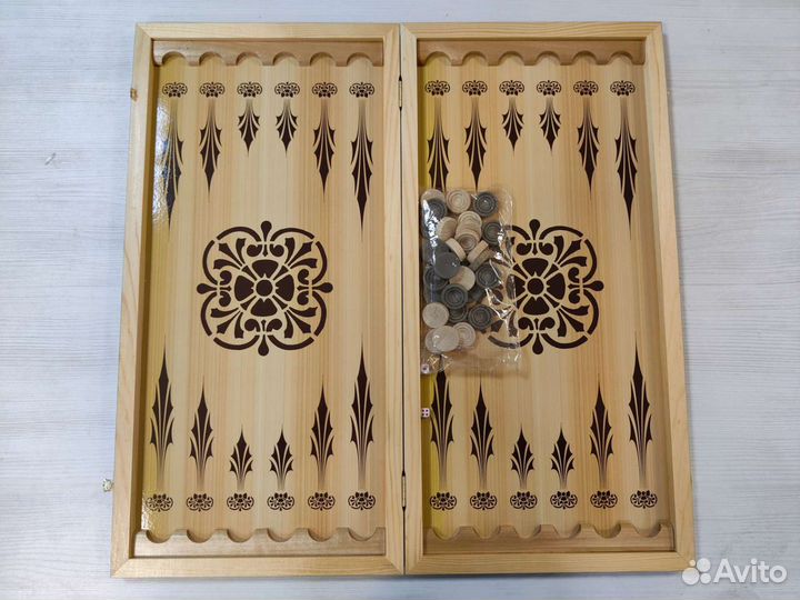 Нарды деревянные оскал тигра большие