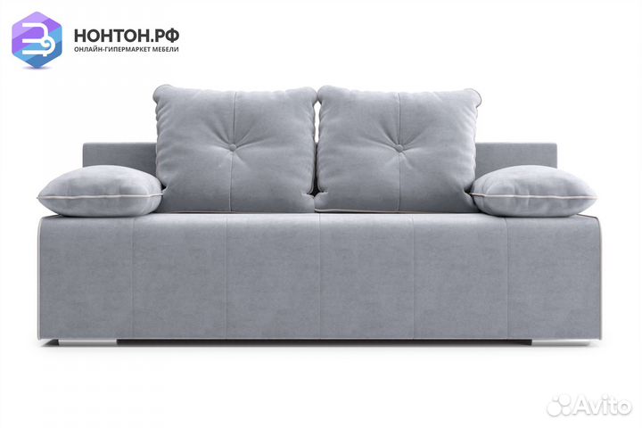 Диван еврокнижка Лестер серый