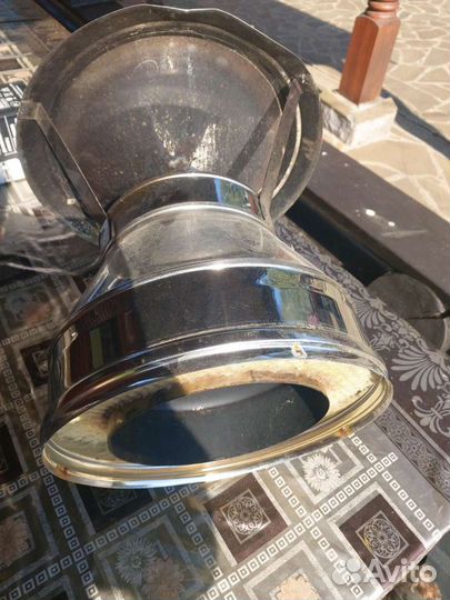 Зонтик нержевейка для трубы камина размер 20/30 см