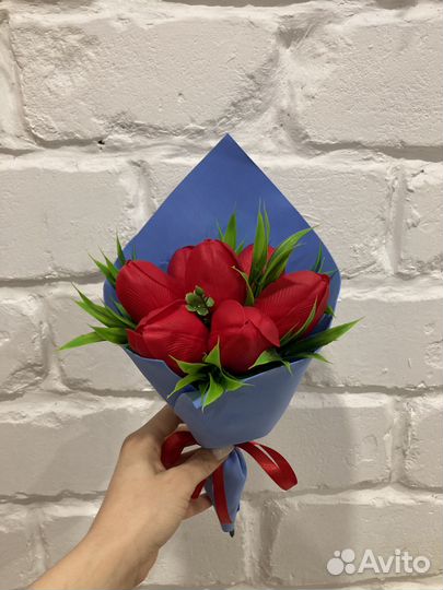 Букет цветов из мыла