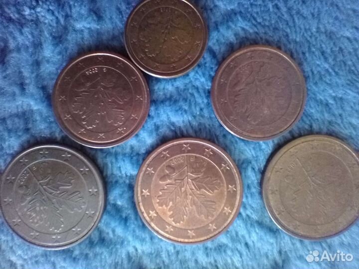 2,5,10,20,евроцентов,1пенни