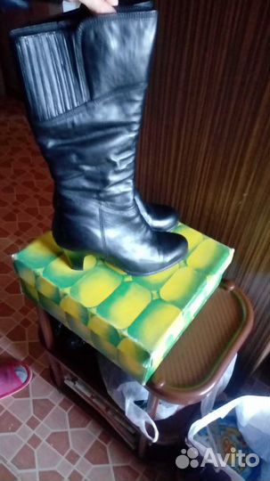Сапоги кожа
