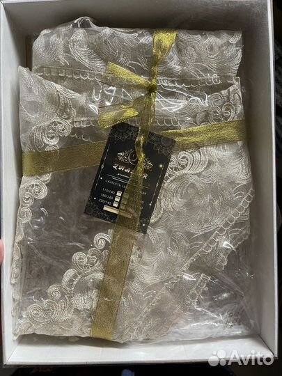 Силиконовая скатерть с кружевом 180/140