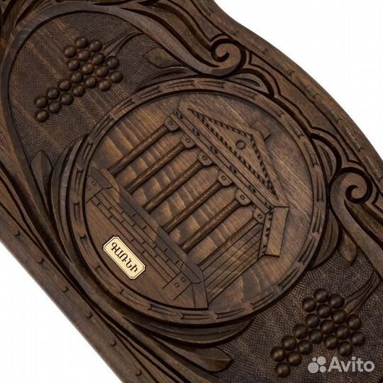 Нарды и шашки резные Храм в Гарни 60 х 60 см бук Армения 62599