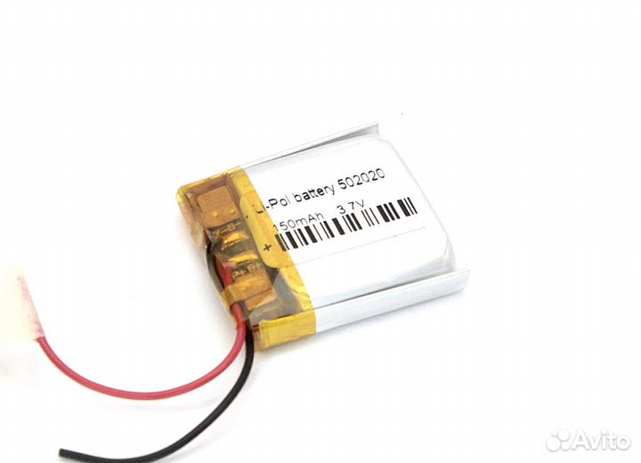 Аккумулятор Li-Pol (батарея) 5*20*20мм 2pin 3.7V/1