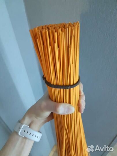 Декор из ротанга оранжевые ветки