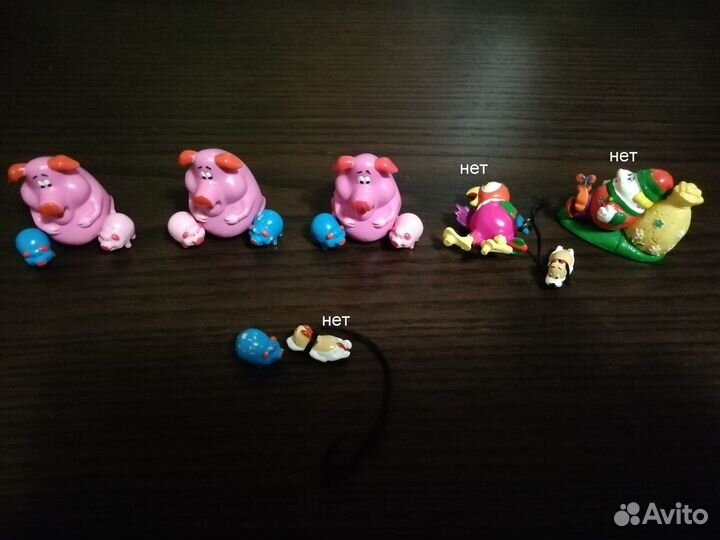 Игрушки из киндера Ну, погоди, Кеша и др