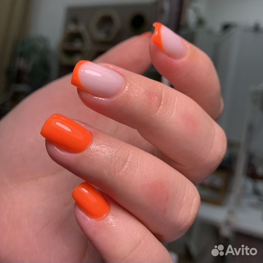 Маникюр гель лак наращивание ногтей