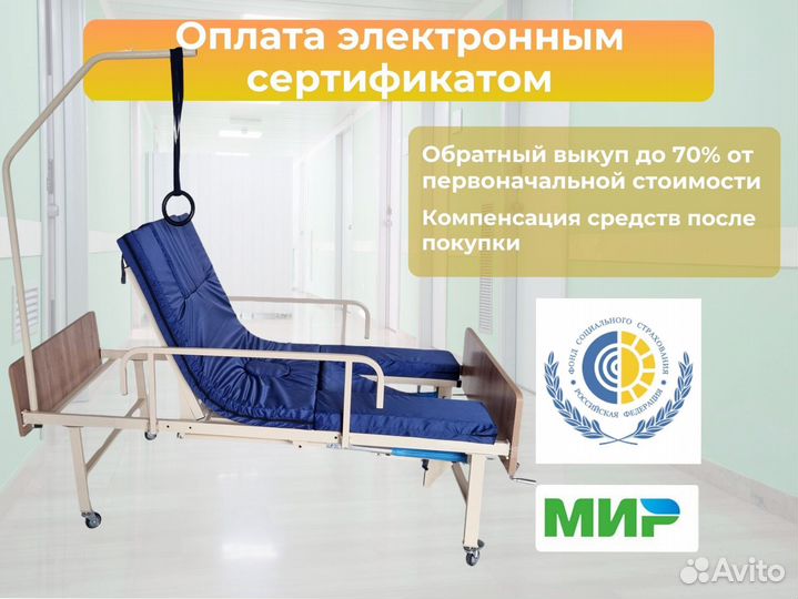 Кровать медицинская функциональная