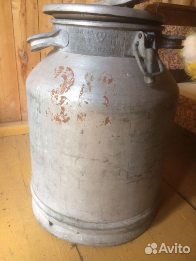 Фляга алюминиевая бу 40л, бидон СССР