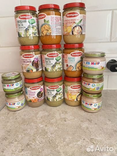 Детское питание пюре мясное