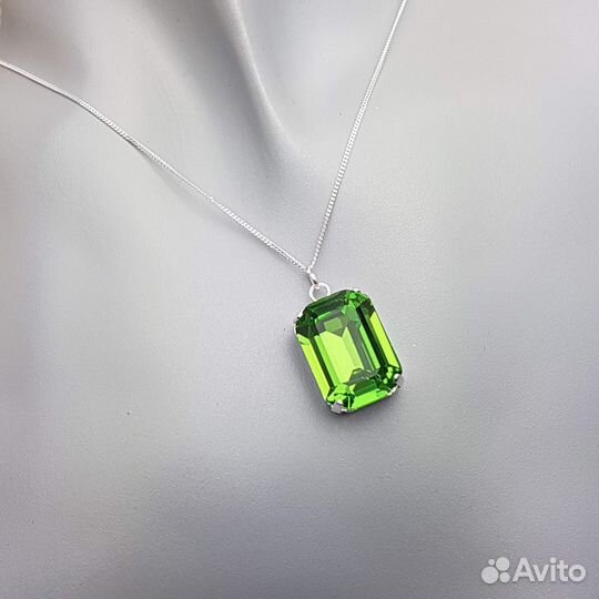 Колье Swarovski подвеска с цепочкой серебро новый