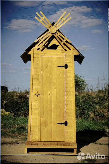 Дачный туалет с декором VYF