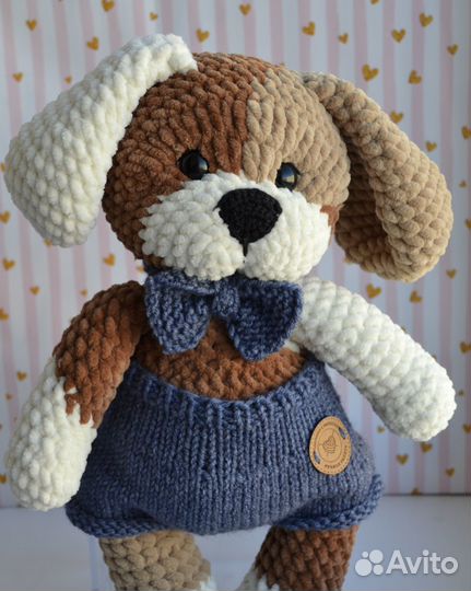 Вязаные игрушки Щенок