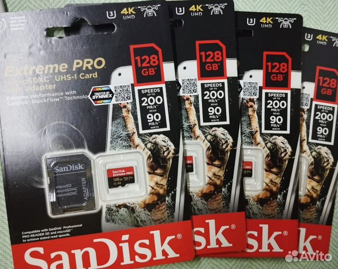 Карта памяти MicroSD V30 128/256/512Gb SanDisk