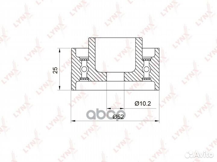 Ролик обводной ремня грм KIA Carens 1.6-1.8 02