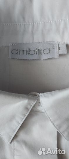 Блуза белая Ambika Италия хлопок