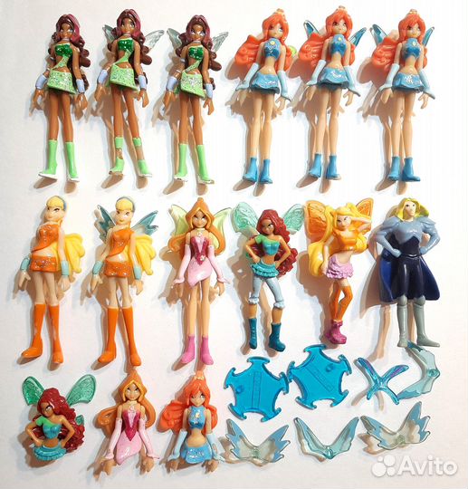 Фигурки винкс, друзья ангелов, барби