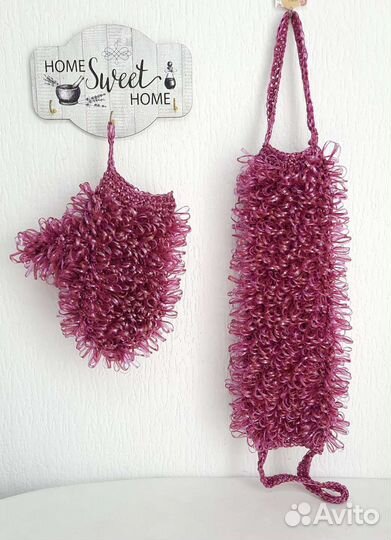 Мочалки ручной вязки