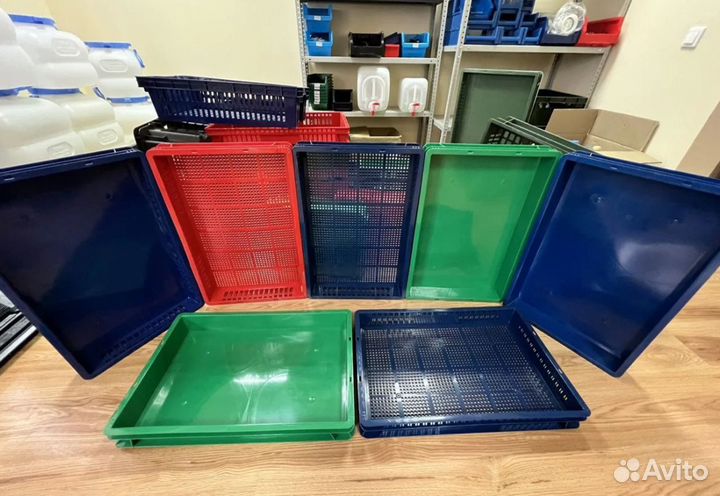 Лотки Пластиковые Ящики 600х400х75 склад г.Казань