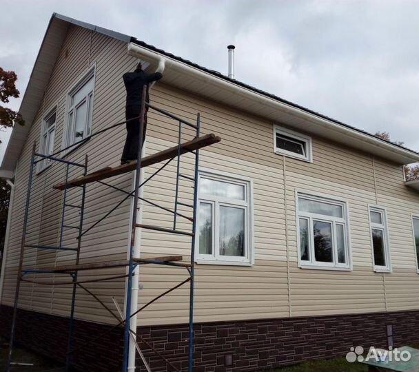 Фасадные работы, сайдинг, монтаж, гарантия