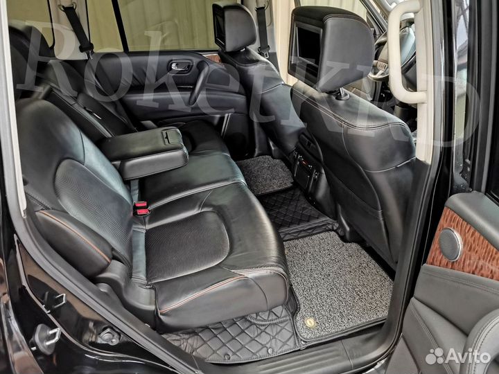 Ковры Nissan Patrol (Y62 ) Черные в Наличии