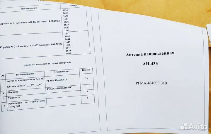 Антена направленная ан-433,9 новая