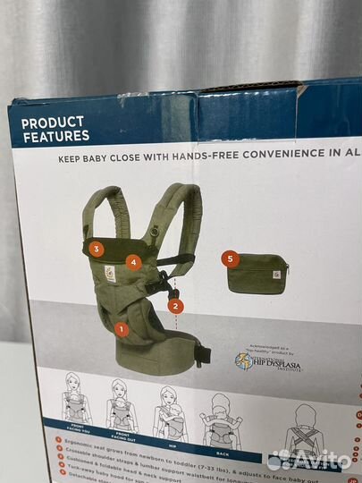 Эргорюкзак ergobaby omni 360