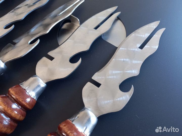 Нож-вилка для снятия шашлыка