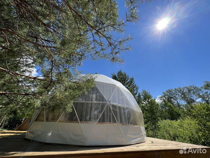 Летний геокупол D6. Домик для глэмпинга