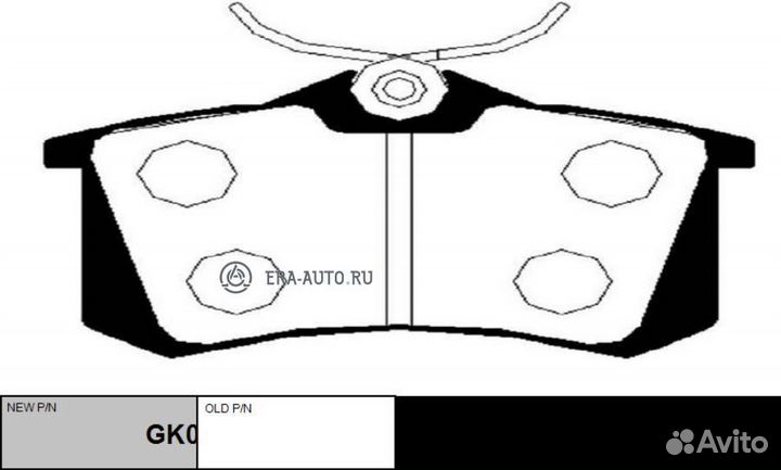 CTR GK0984 Колодки тормозные дисковые задние Renault Clio/Megane/Modus/Scenic 1.2-2.0i/1.5-2.0DCi 06