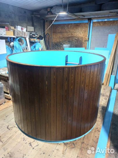 Круглая купель для бани