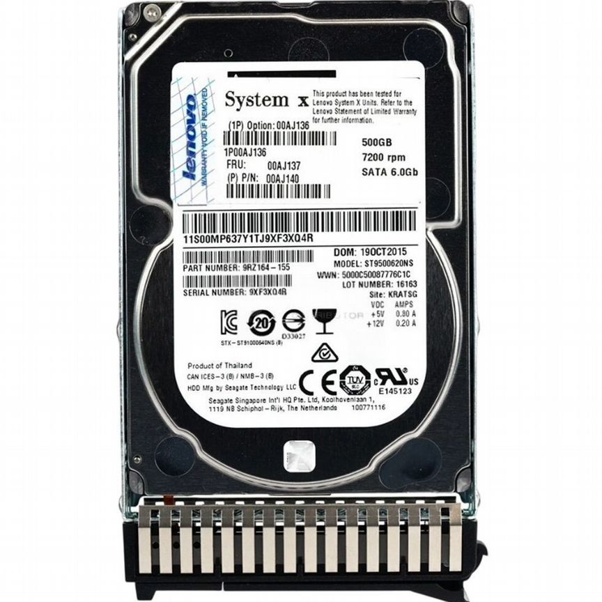 [SR530] Жесткий Диск Ibm 00aj140 500gb Sata3 2,5" Hdd Sr530
